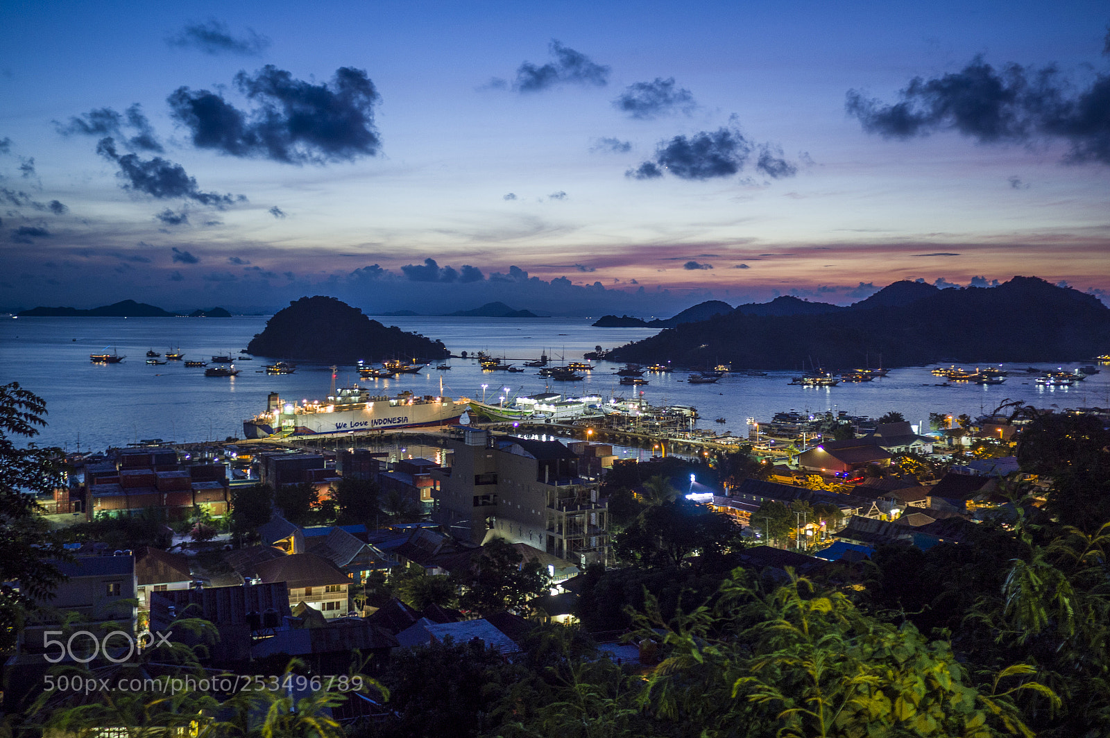 Olympus OM-D E-M10 III sample photo. Labuan bajo harbour photography