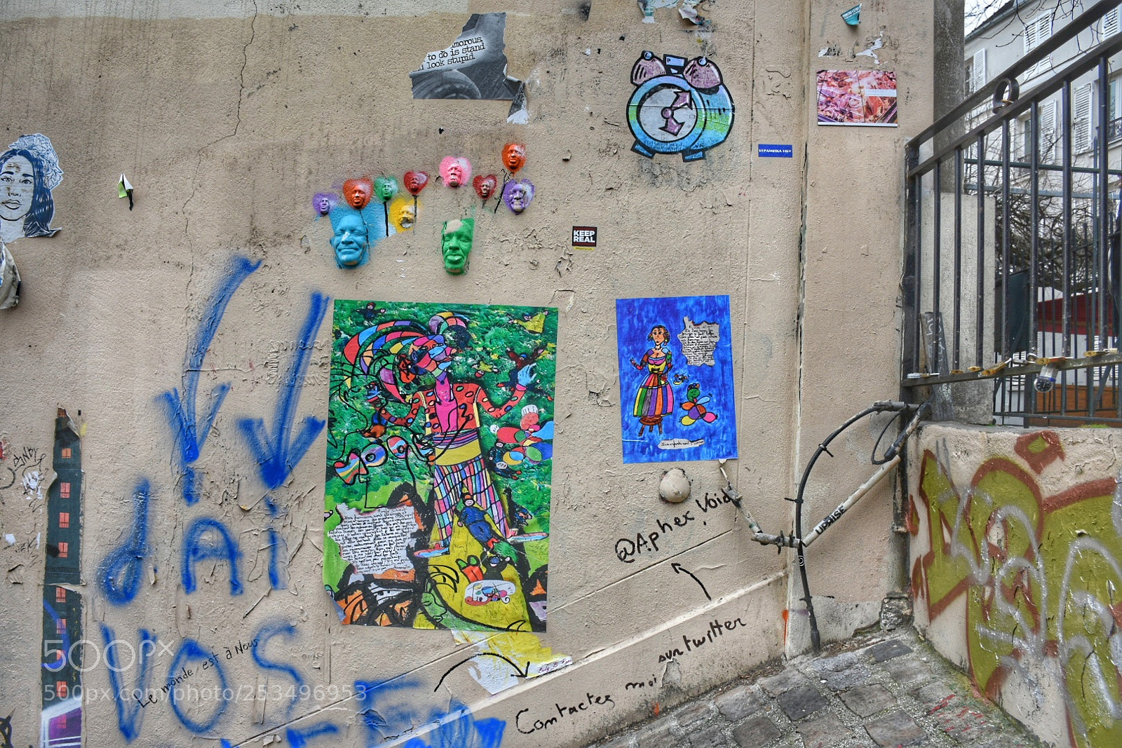 Nikon D7200 sample photo. Artecallejero streetart montmartre paris photography