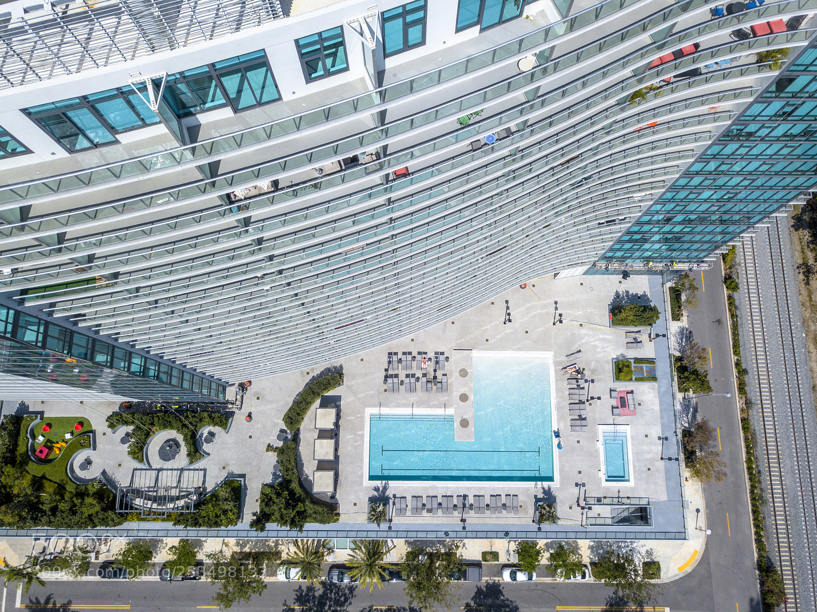DJI FC220 sample photo. Pool day photography
