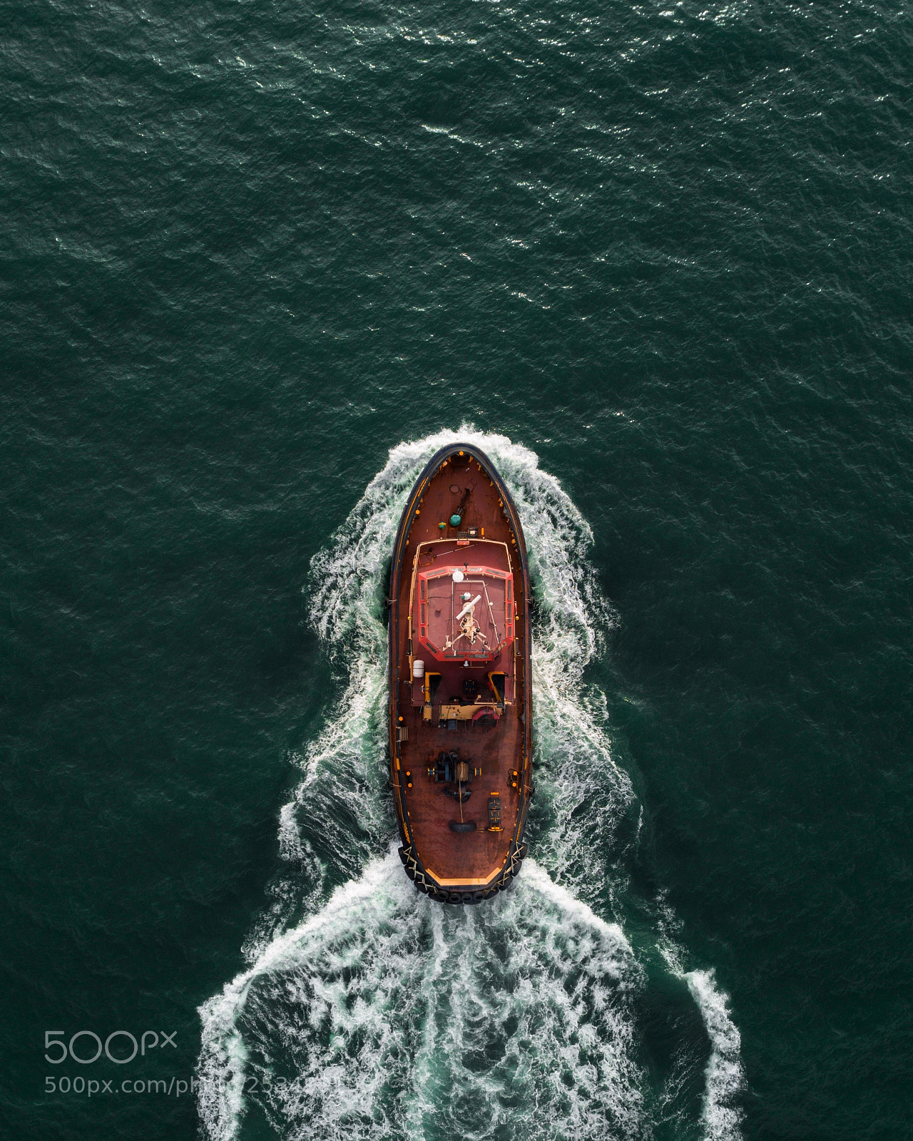 DJI FC220 sample photo. Tug boat photography