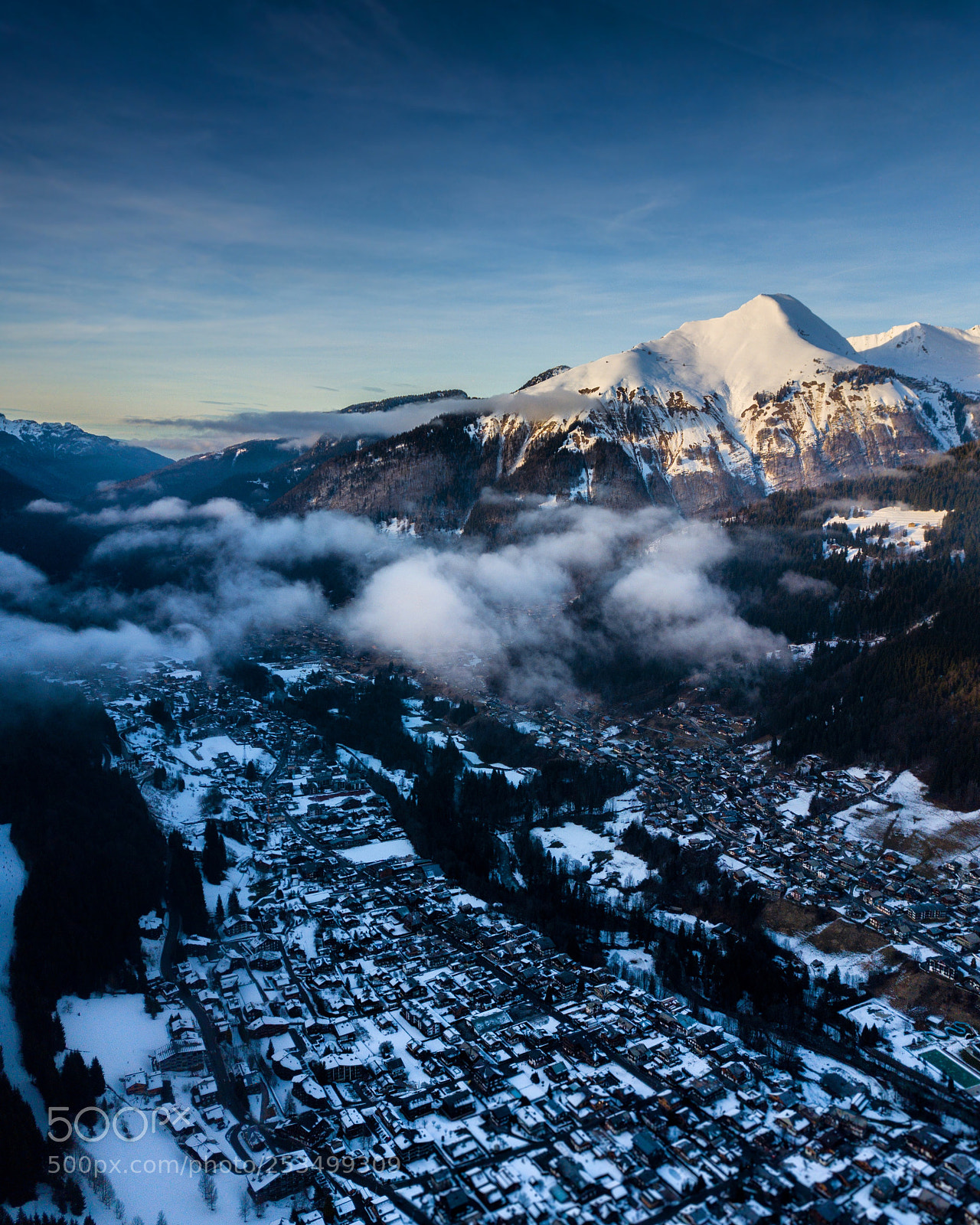 DJI FC220 sample photo. Views over morzine photography