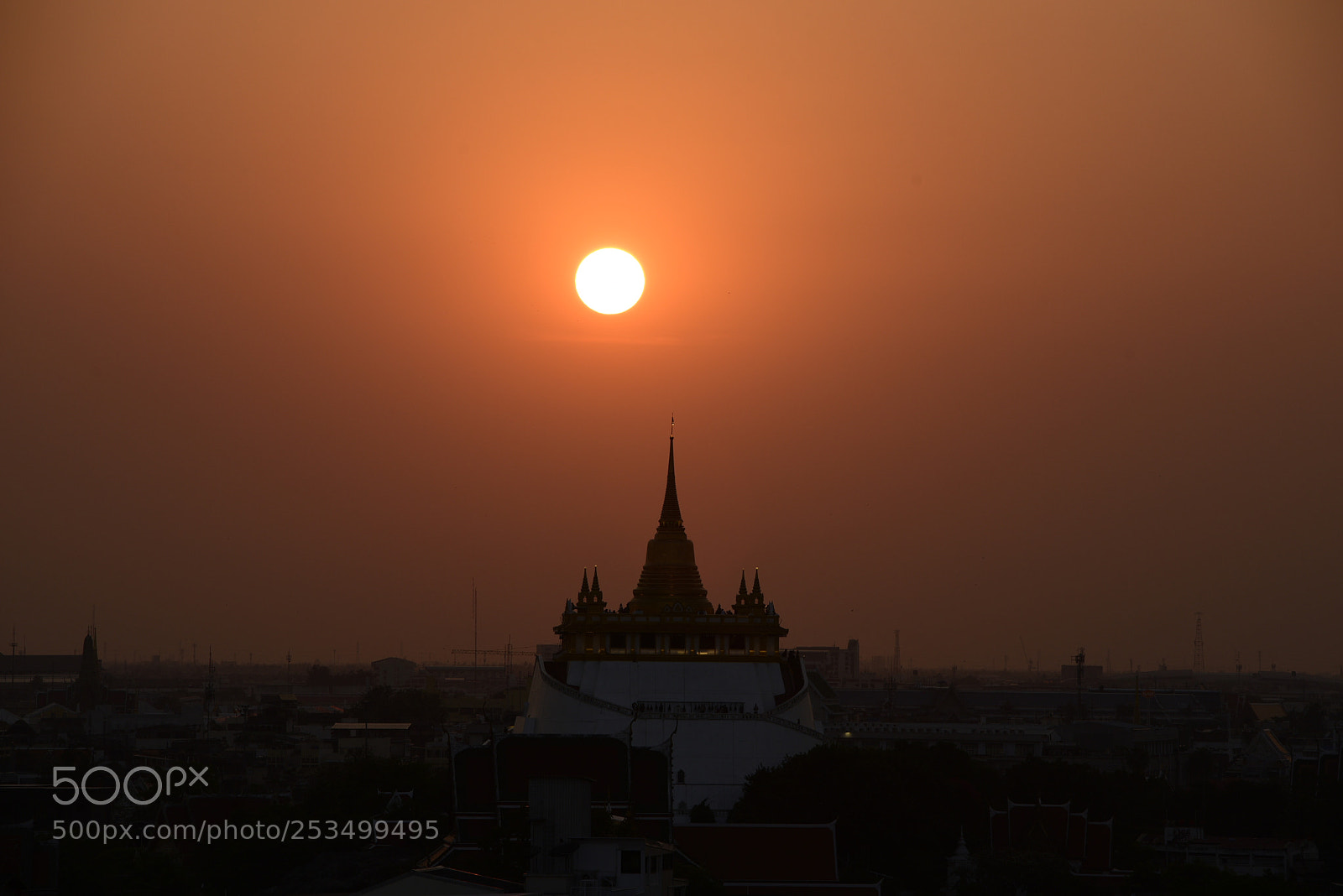 Nikon D750 sample photo. Sunset in bangkok, the photography