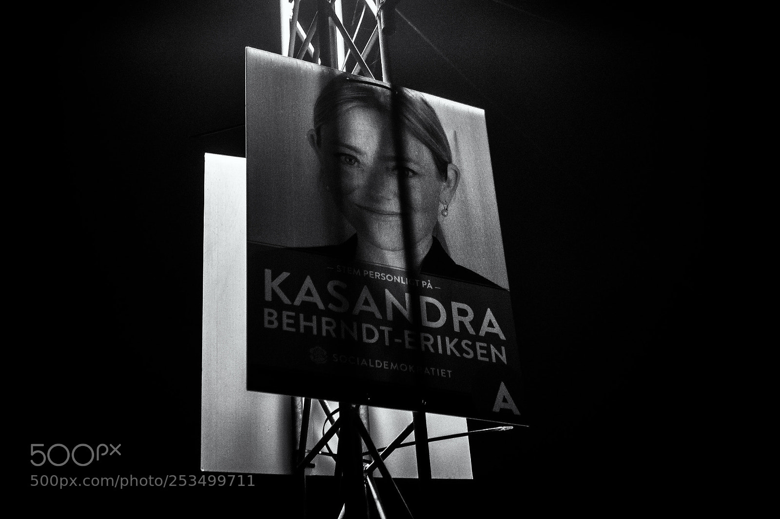 Olympus OM-D E-M5 sample photo. Urban election poster photography