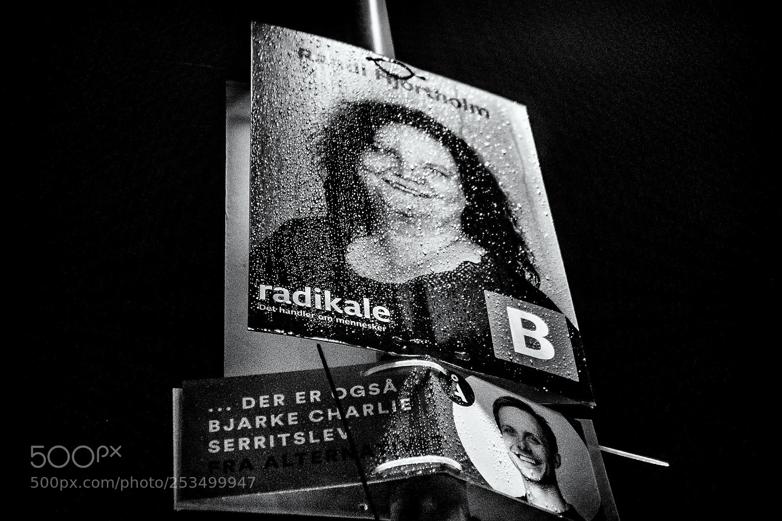 Olympus OM-D E-M5 sample photo. Urban election poster photography