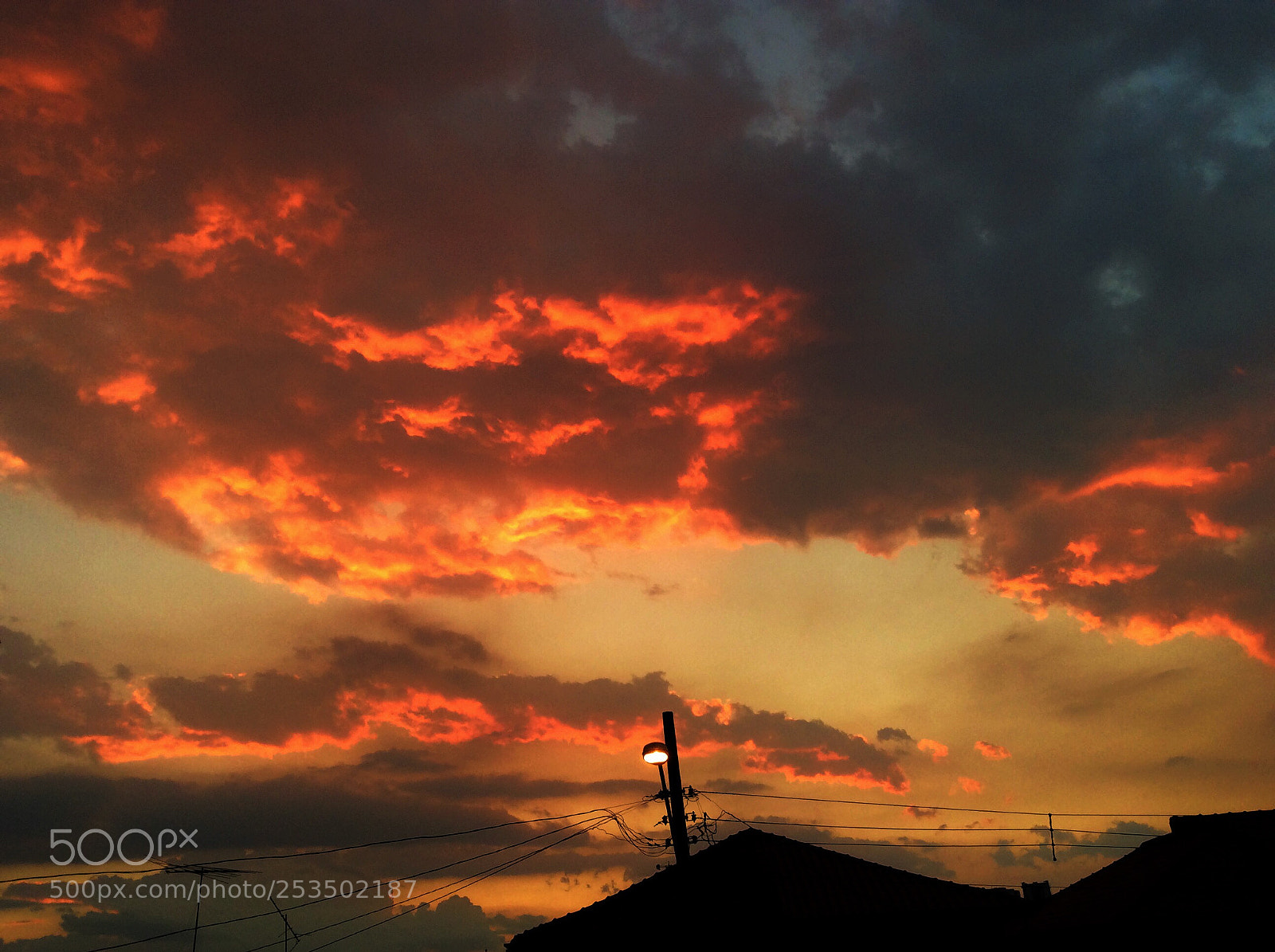 Apple iPad mini 2 sample photo. Fire in the sky  photography