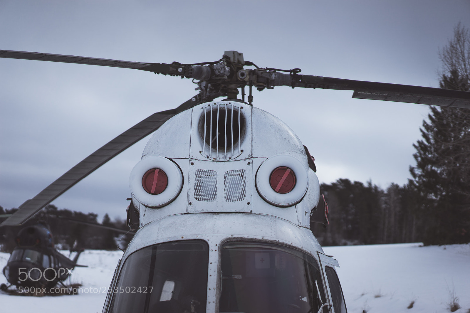 Sony a7 II sample photo. Helicopter boneyard photography