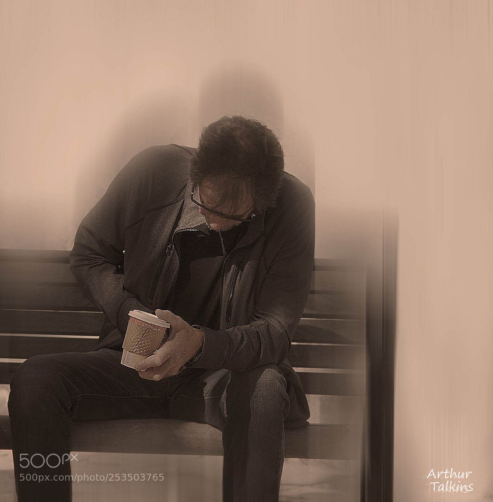 Pentax K-3 sample photo. Somber... man and his photography