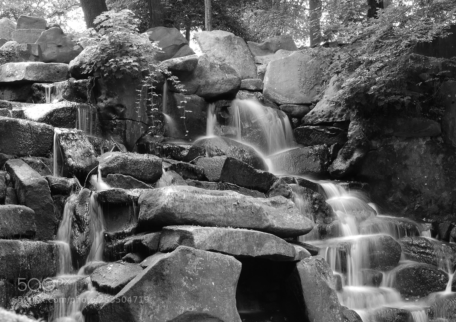 Nikon D40 sample photo. Virginia water cascade photography