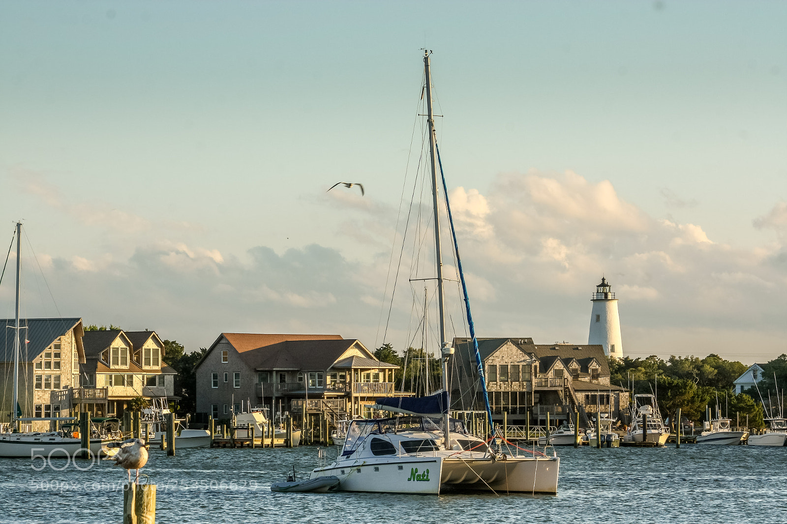 Canon EOS 450D (EOS Rebel XSi / EOS Kiss X2) sample photo. Ocracoke harbor photography