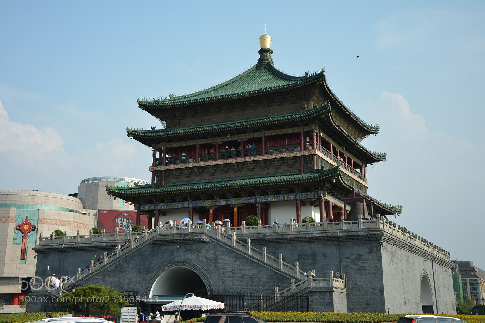 Nikon D7100 sample photo. Xi'an bell tower photography