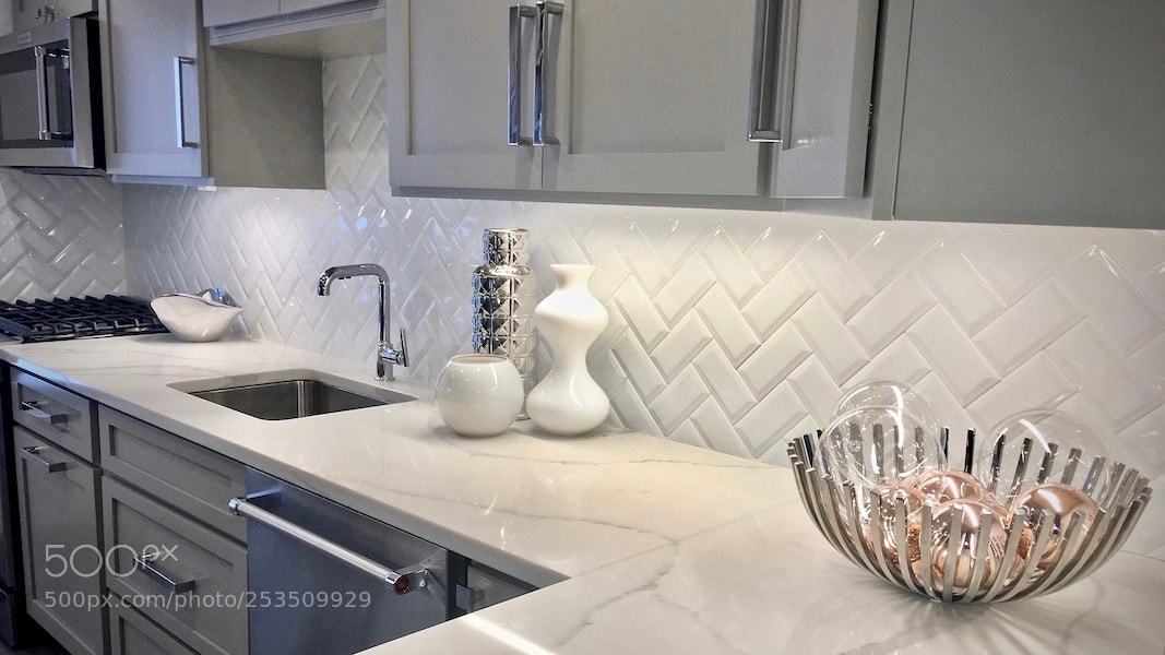 Apple iPhone 6s sample photo. Slider calacatta quartz countertops () photography