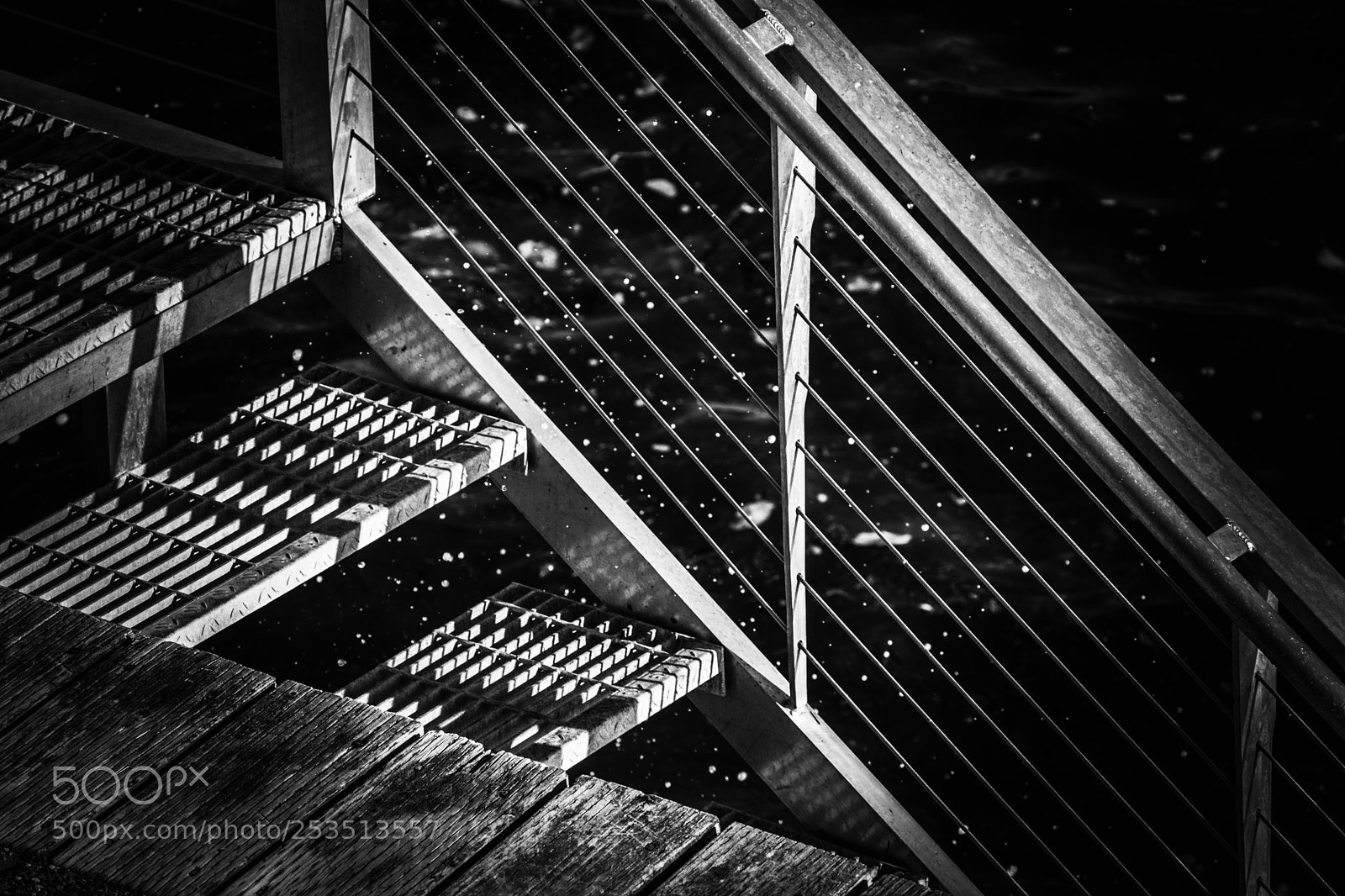 Nikon D3300 sample photo. Staircase to water photography