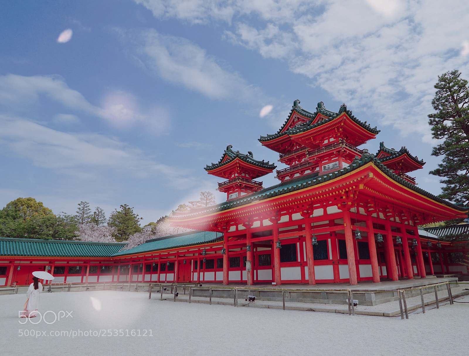 Sony a7 II sample photo. Heian shrine photography