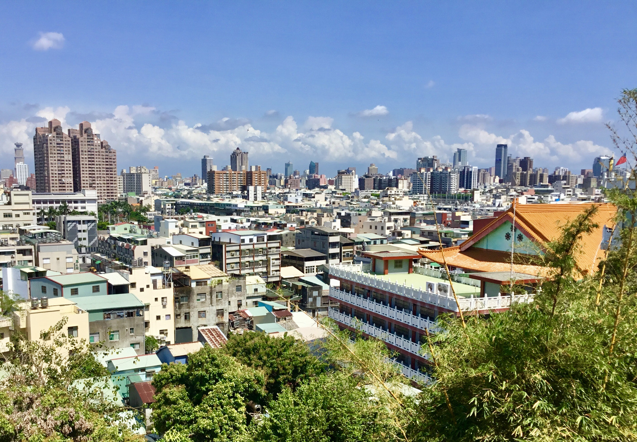 Apple iPad sample photo. Kaohsiung cityscape from shoshan mountain photography