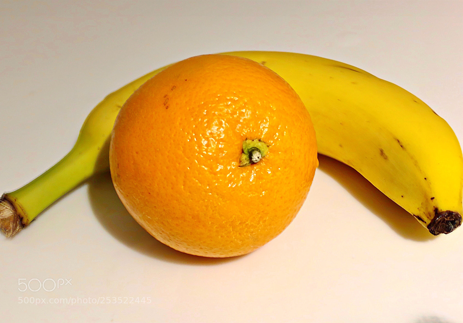 Apple iPhone X sample photo. Banana & orange photography