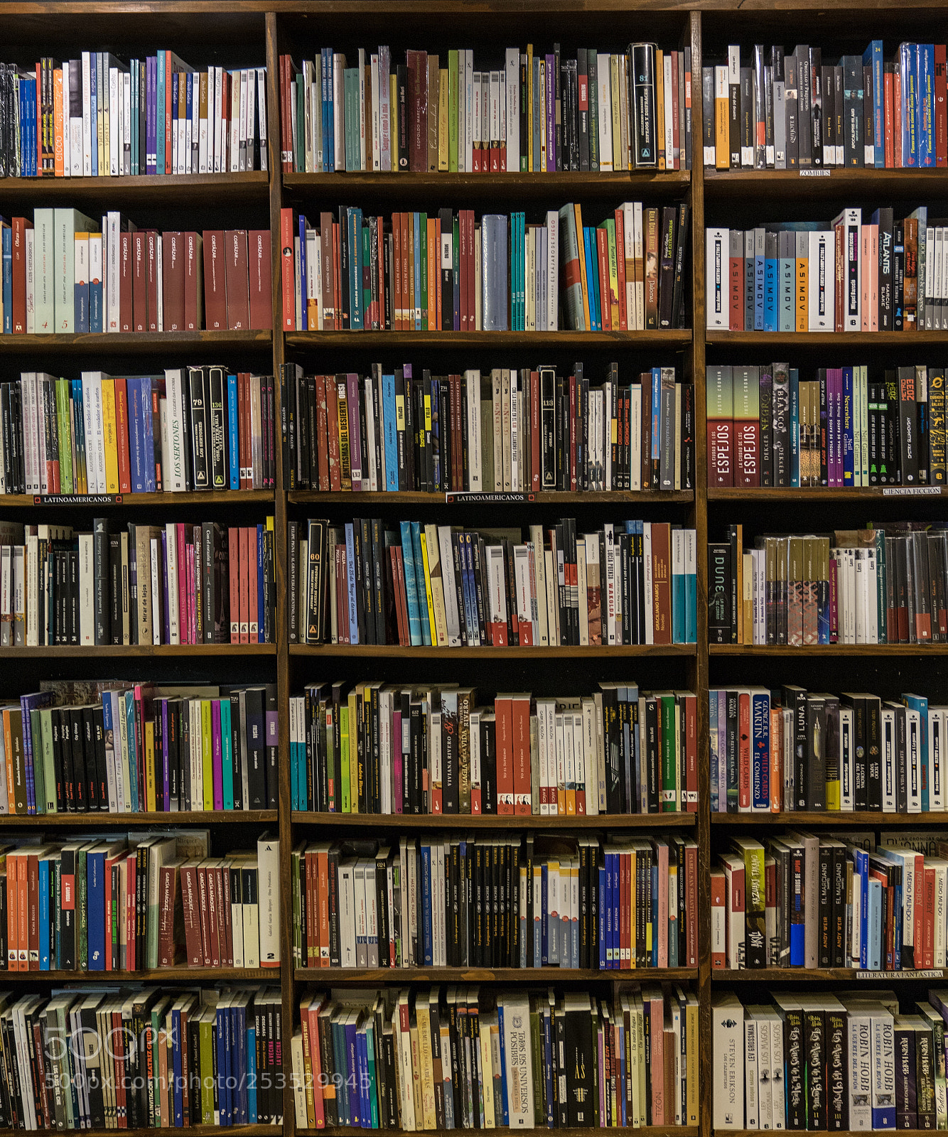 Sony a7 sample photo. Library bookshelf  photography