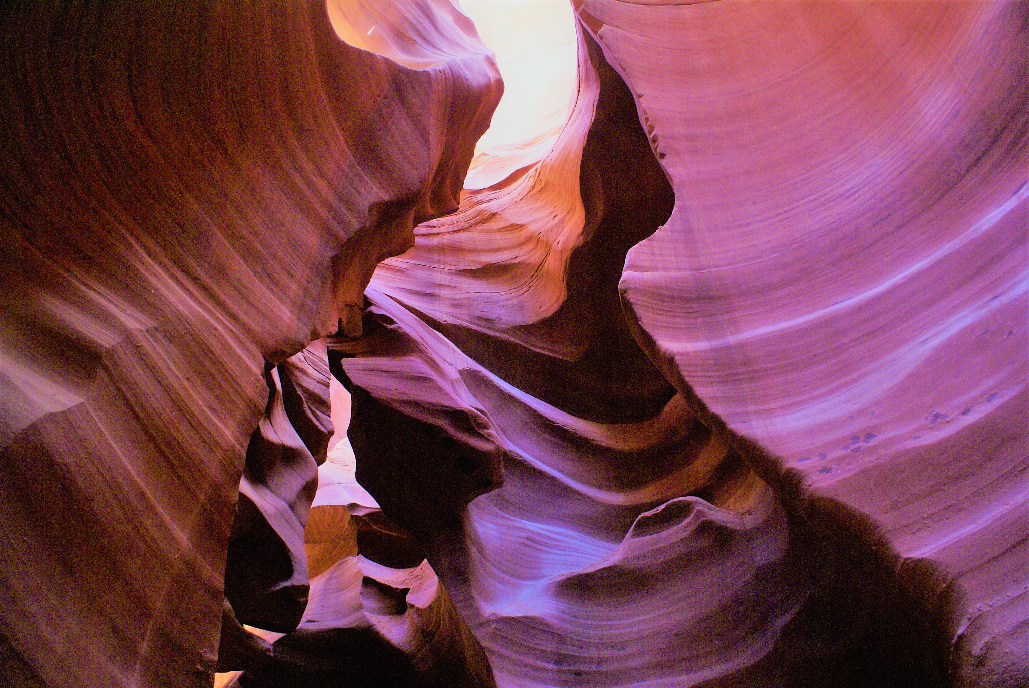 Sony Alpha DSLR-A100 sample photo. Colorful stones, lower antelope canyon photography