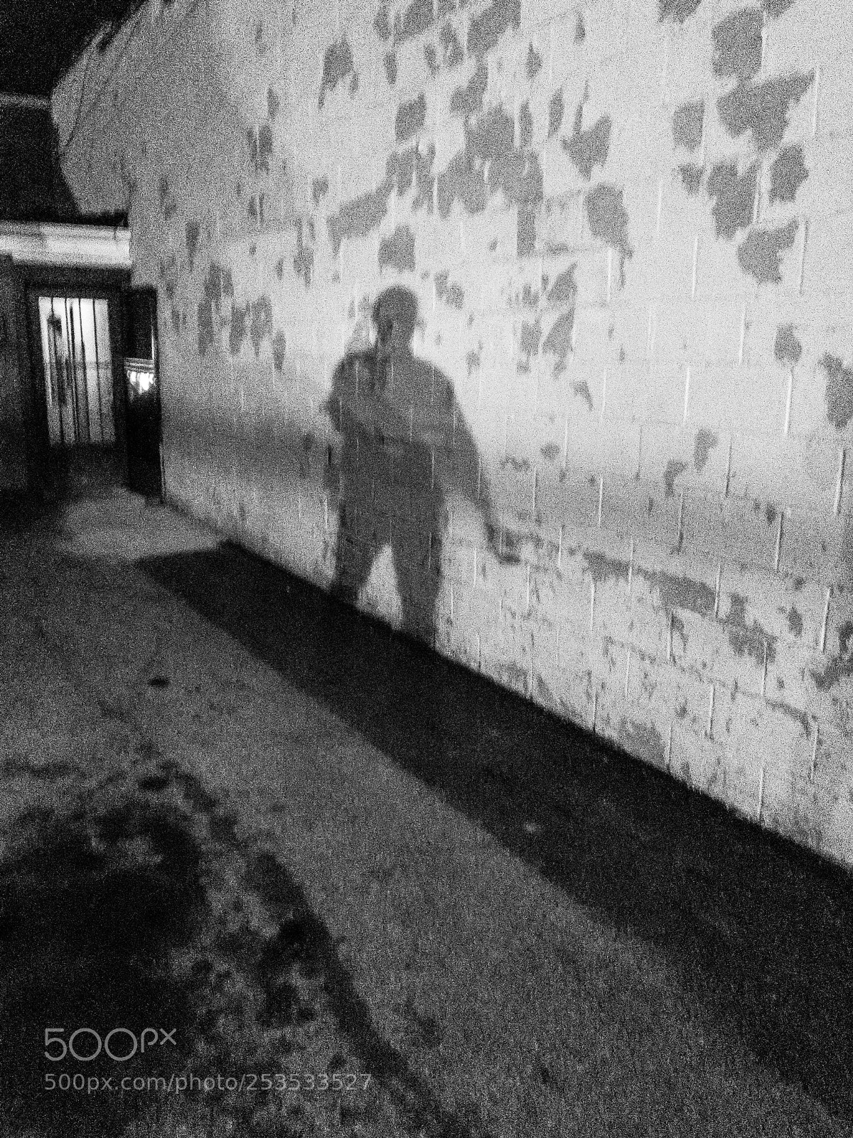 Apple iPhone X sample photo. Shadow self portrait photography