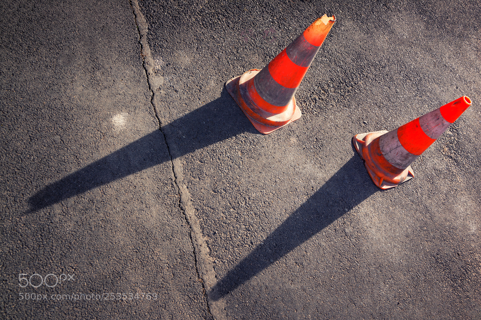 Sony Cyber-shot DSC-RX1 sample photo. Two orange road cones photography