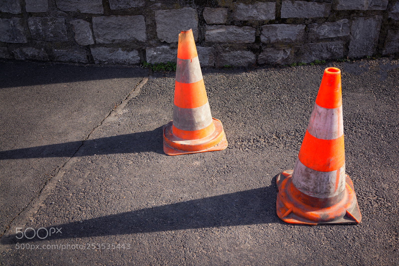 Sony Cyber-shot DSC-RX1 sample photo. Two orange road cones photography