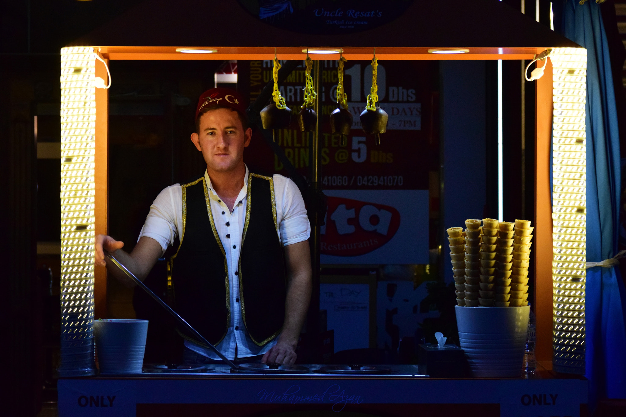 Nikon D5300 sample photo. Turkish ice cream photography