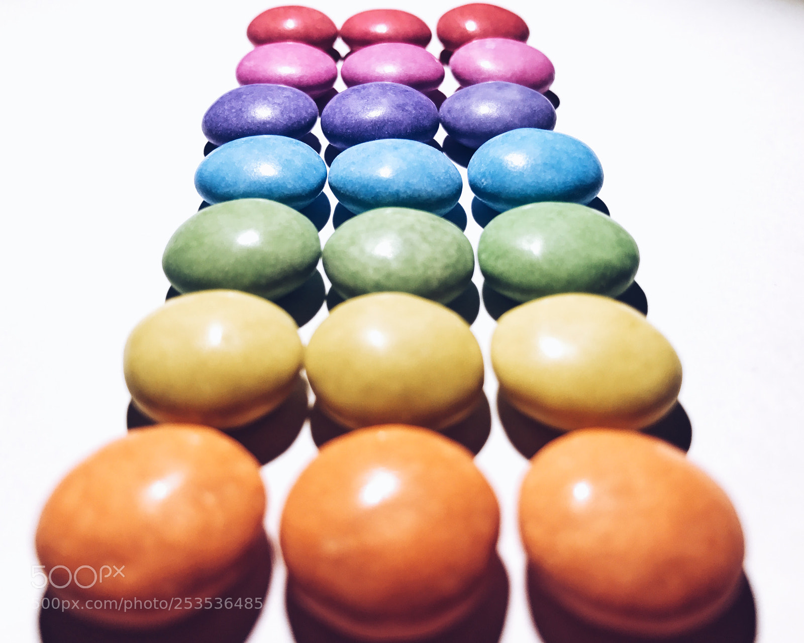 Apple iPhone 7 sample photo. Smarties gradient photography