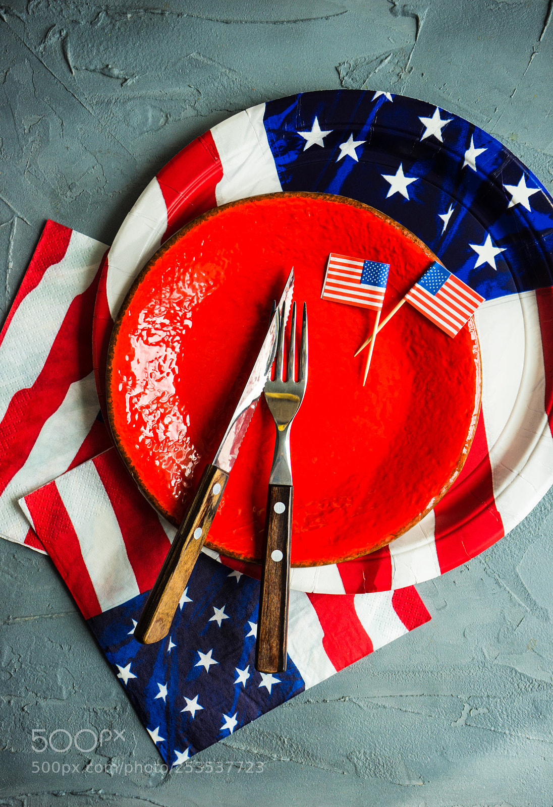 Sony a7 sample photo. 4 july table setting photography