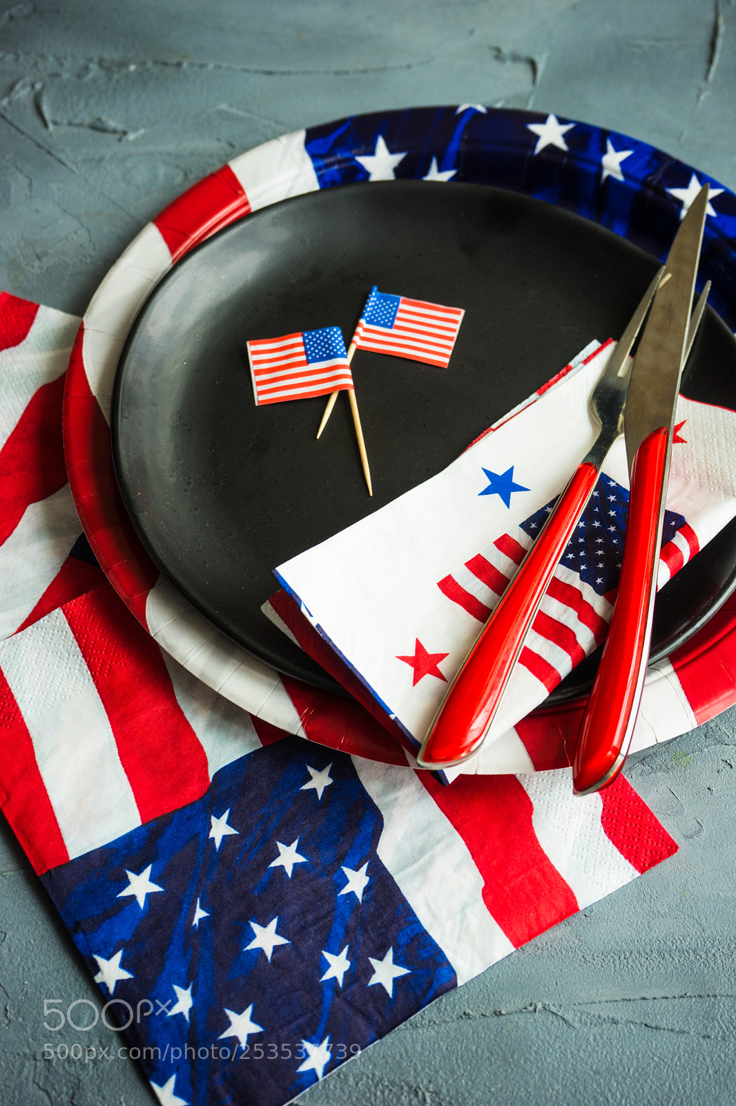 Sony a7 sample photo. 4 july table setting photography