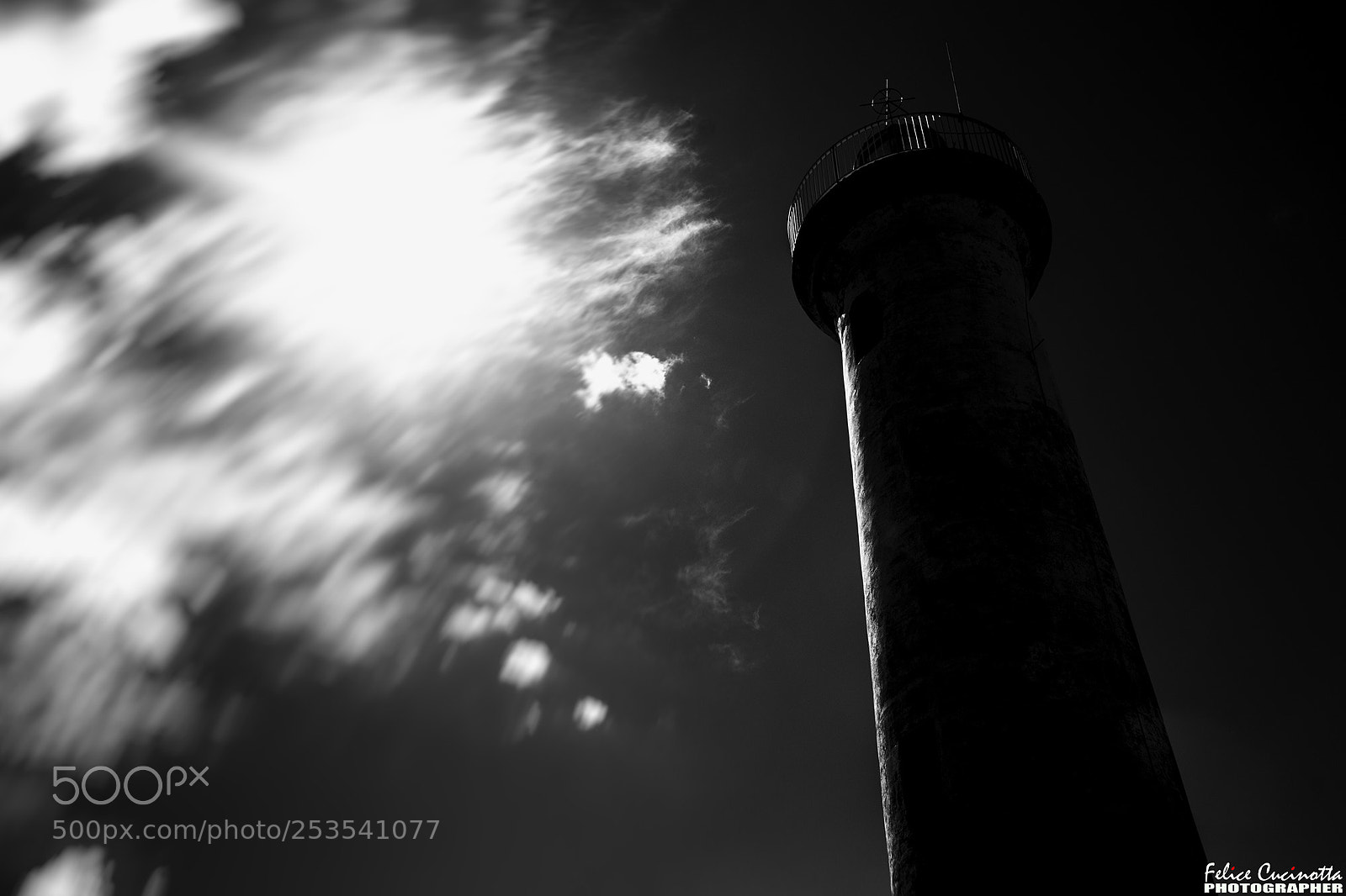 Sony Alpha DSLR-A850 sample photo. Dark lighthouse photography