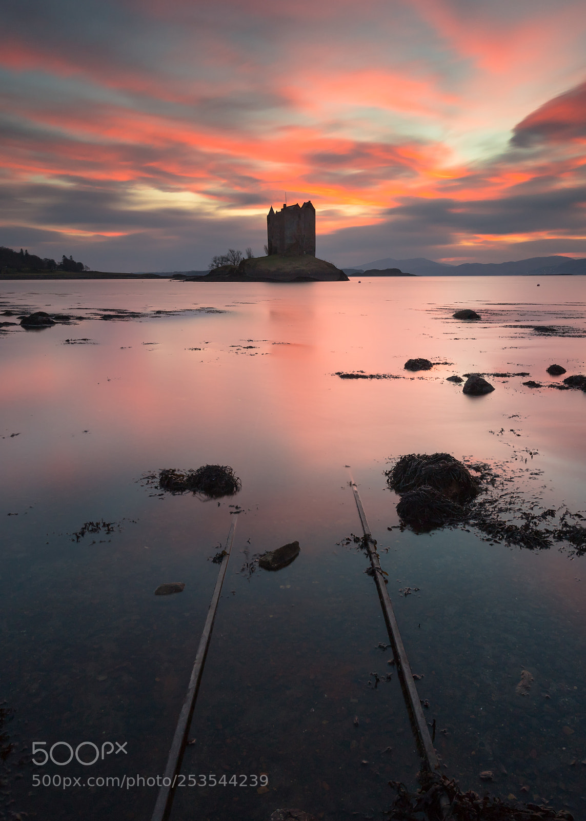 Canon EOS 6D Mark II sample photo. Castle stalker at dusk photography