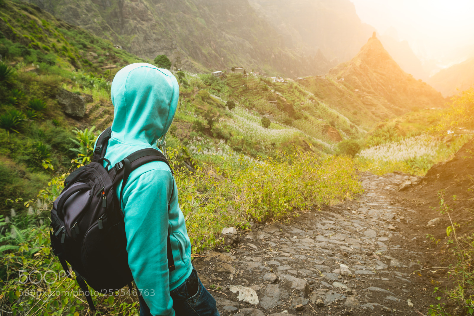 Sony a6500 sample photo. Alone traveler with backpack photography