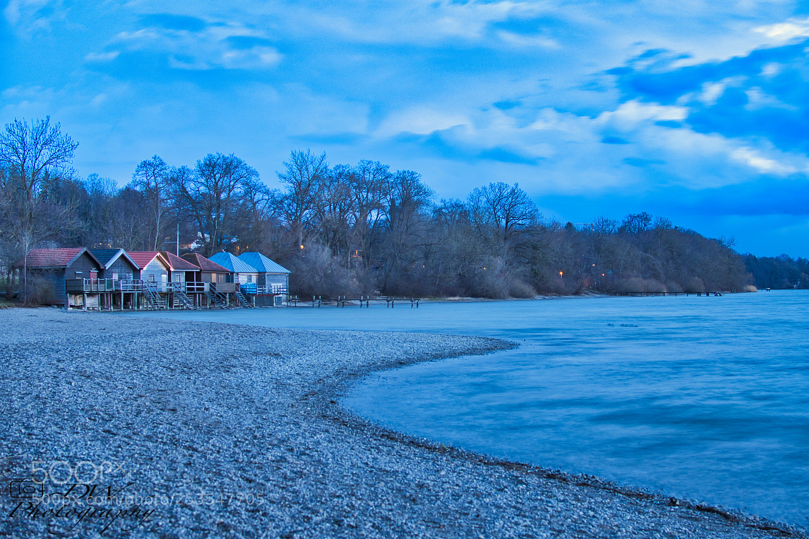 Nikon D500 sample photo. Ammersee at blue hour photography