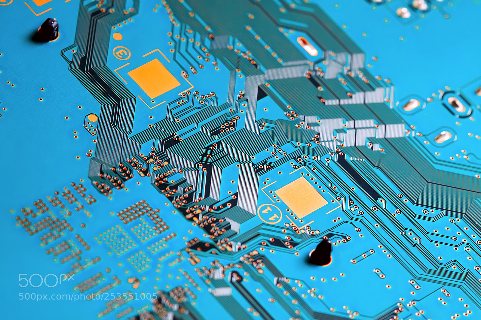 Canon EOS 50D sample photo. Electronic circuit board close photography