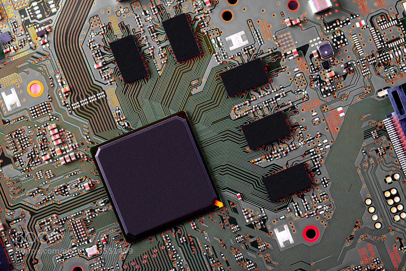 Canon EOS 50D sample photo. Electronic circuit board close photography