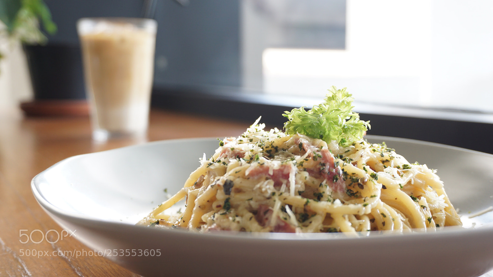 Sony a6000 sample photo. Spaghetti carbonara photography
