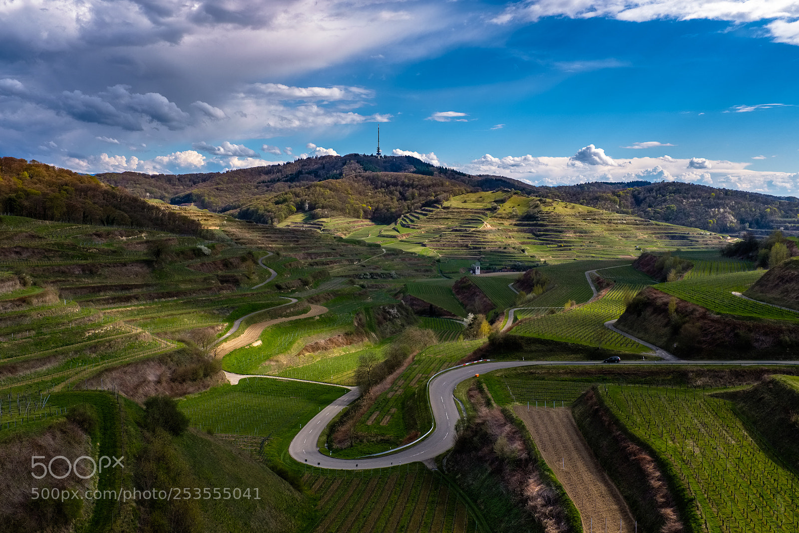 Fujifilm X100F sample photo. Winding road in spring photography