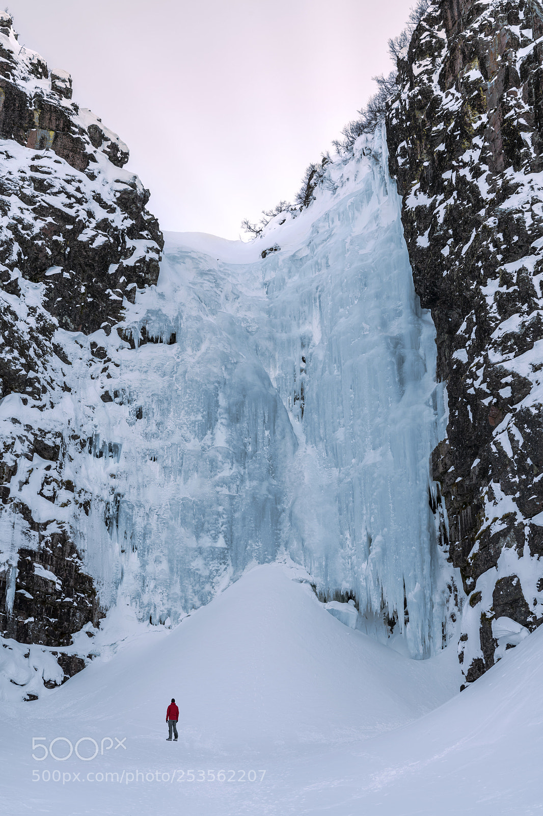 Nikon D850 sample photo. Frozen waterfall photography