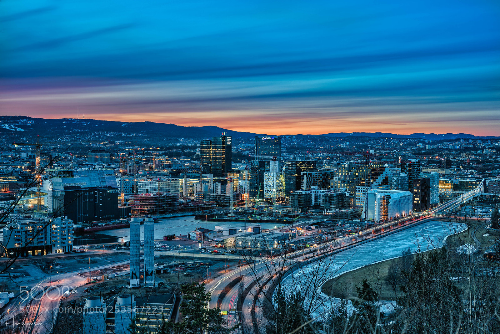 Sony a7R II sample photo. A chilly evening oslo photography