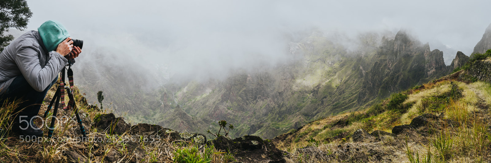 Sony a7 II sample photo. Panoramic shot of traveler photography