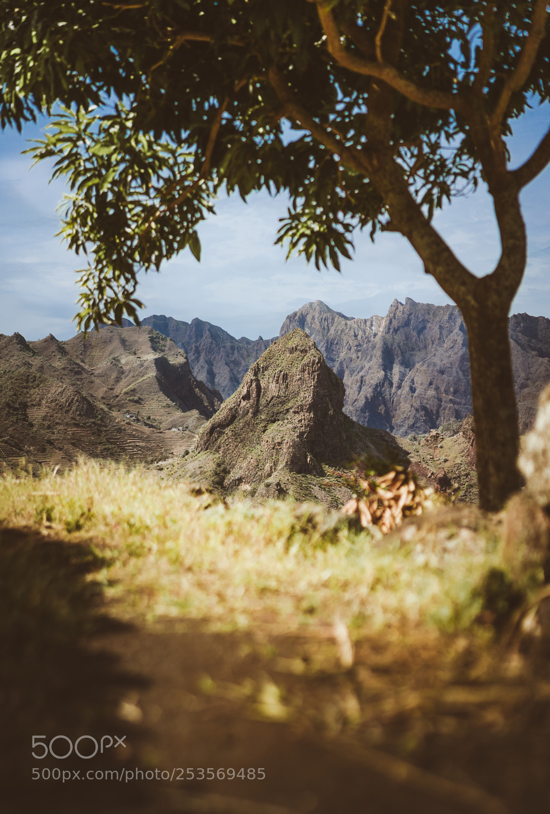 Sony a7 II sample photo. Amazing huge barren mountain photography