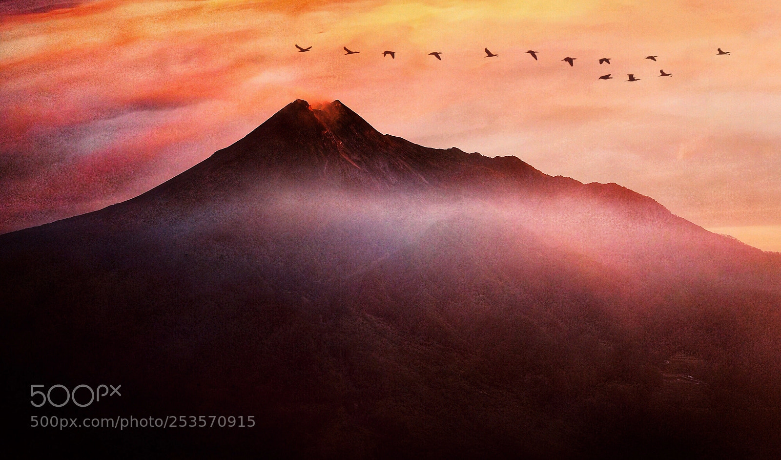 DJI FC220 sample photo. Merapi yogyakarta photography