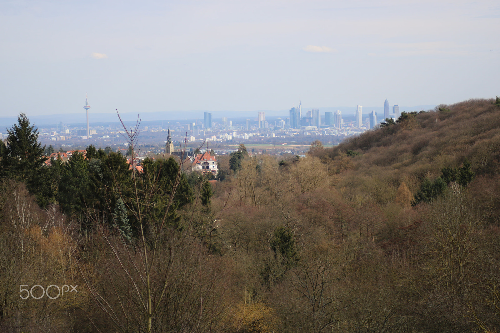 Canon EOS 750D (EOS Rebel T6i / EOS Kiss X8i) sample photo. Frankfurt skyline photography