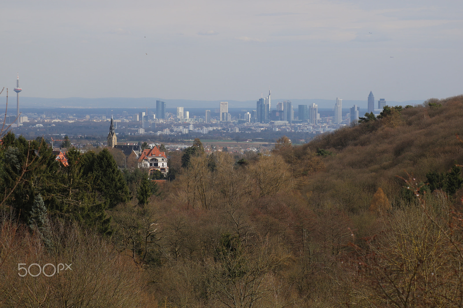 Canon EOS 750D (EOS Rebel T6i / EOS Kiss X8i) sample photo. Frankfurt skyline photography