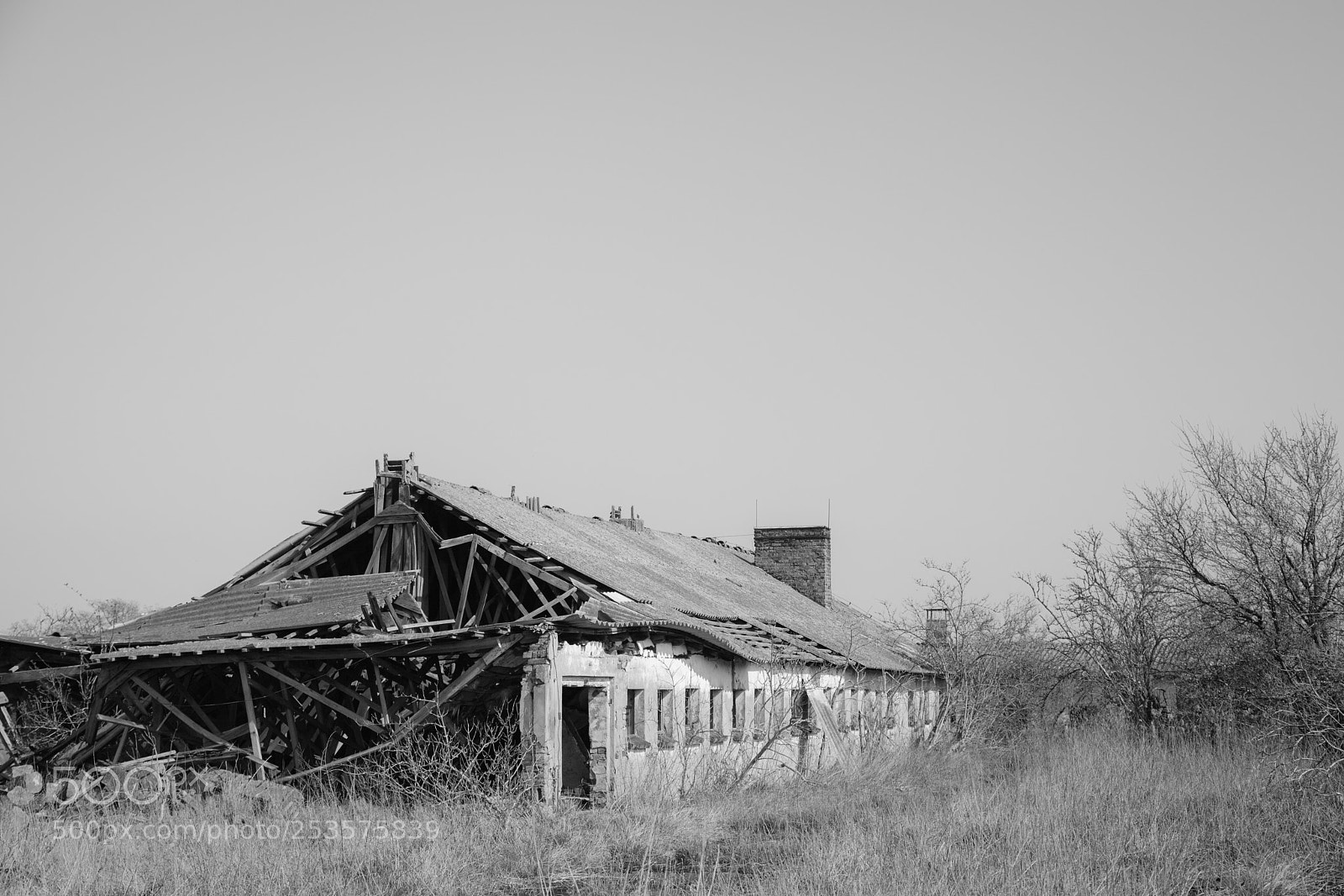 Canon EOS 5D Mark II sample photo. Derelict building photography