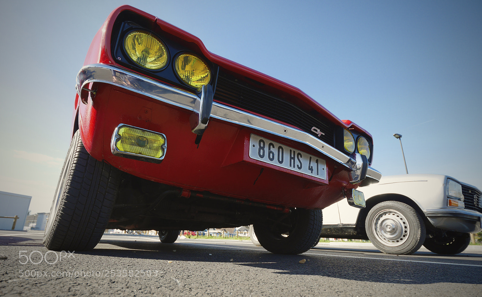 Panasonic Lumix DMC-GX7 sample photo. Red ford mustang photography