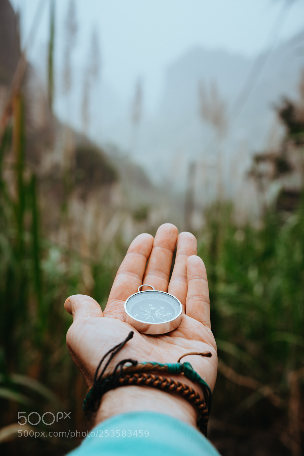 Sony a7 II sample photo. Man arm with compass photography