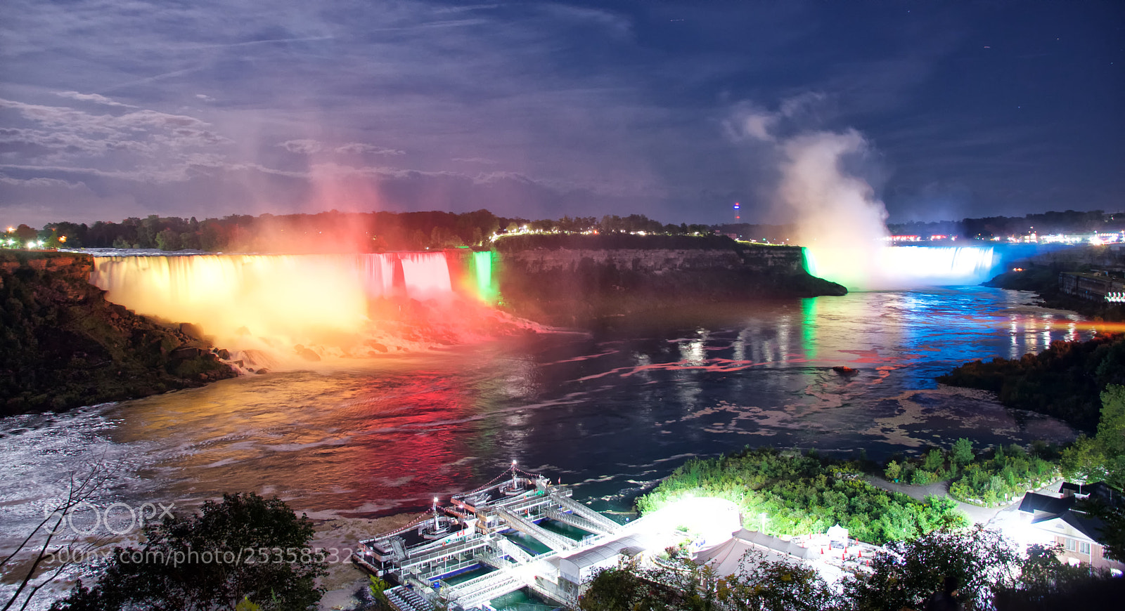 Nikon D7200 sample photo. Night in niagara photography