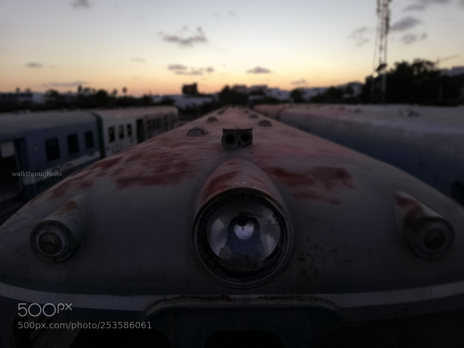 HUAWEI Mate 10 Lite sample photo. Abandoned trains photography