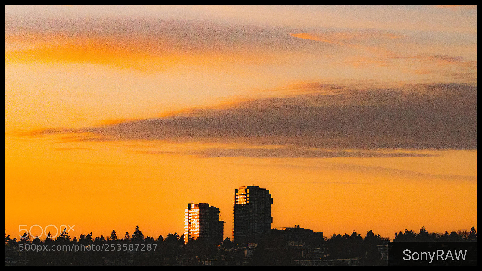 Sony a6500 sample photo. Orange sky photography