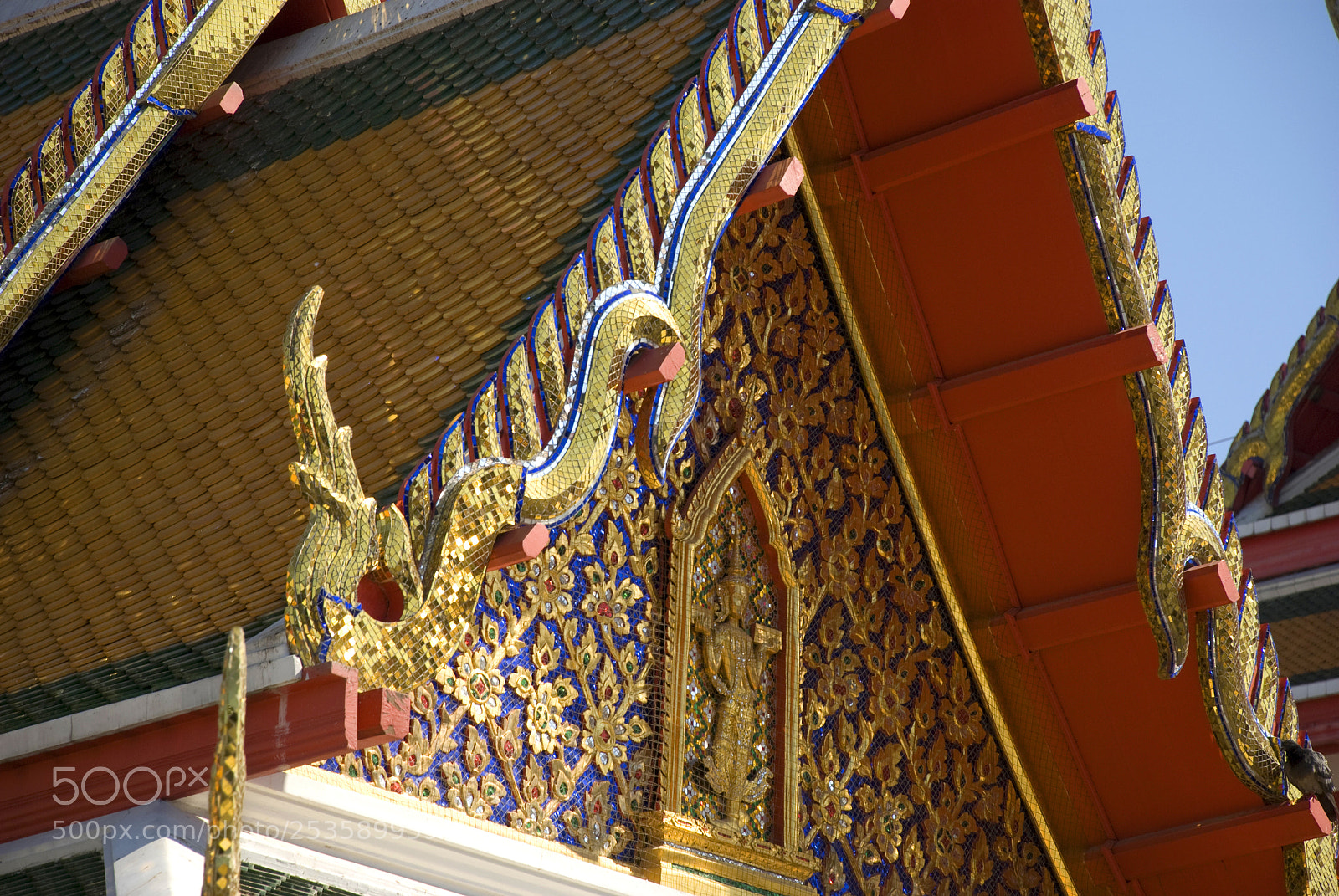 Nikon D80 sample photo. Roof of buddhist temple photography